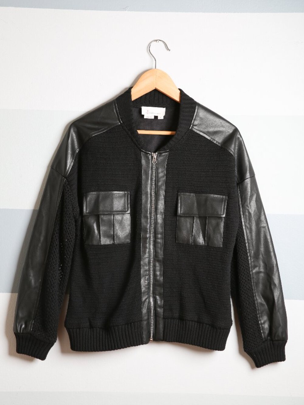 ANTHROPOLOGIE Crochet Bomber Cardigan Sweater